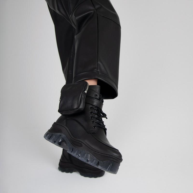Jaxstar Hiking Mid Cut Black Sneakers 47335-A01 - 06