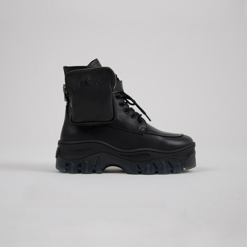 Jaxstar Hiking Mid Cut Black Sneakers 47335-A01 - 12