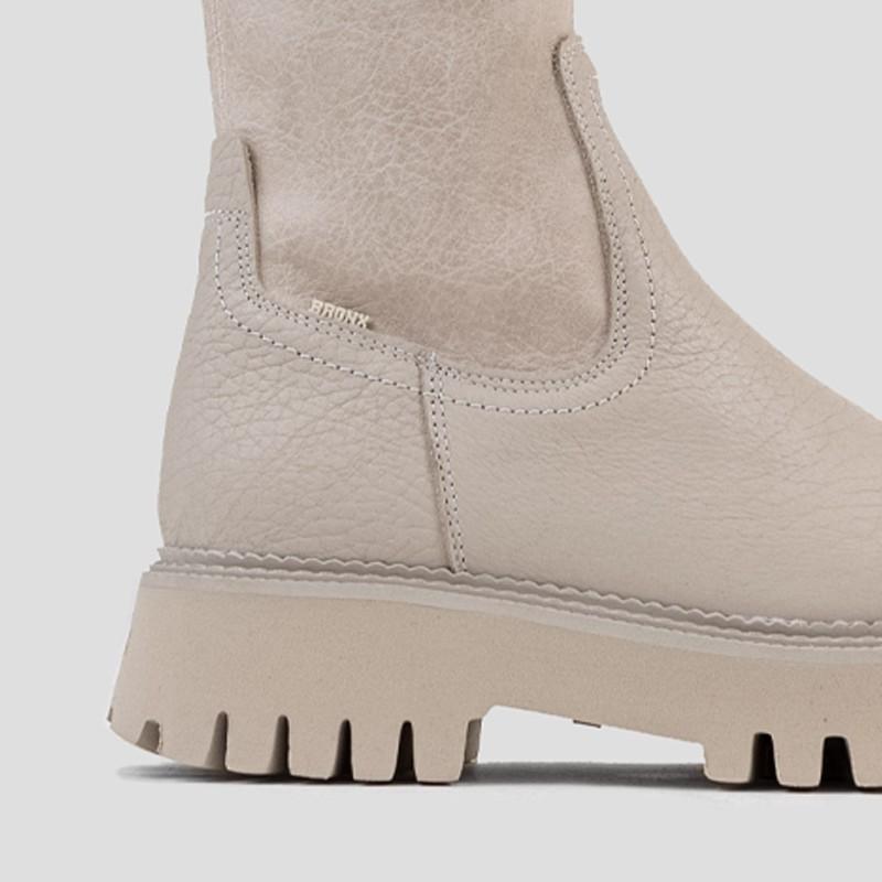 Groovy Stretch High Winter White Boots 14211-A1257 - 06