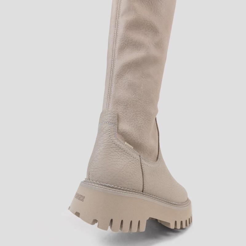 Groovy Stretch High Winter White Boots 14211-A1257 - 07