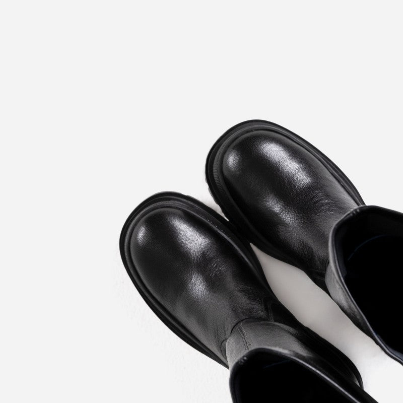 Lyssa Black Stretch High Boots 14268-G-01 - 4