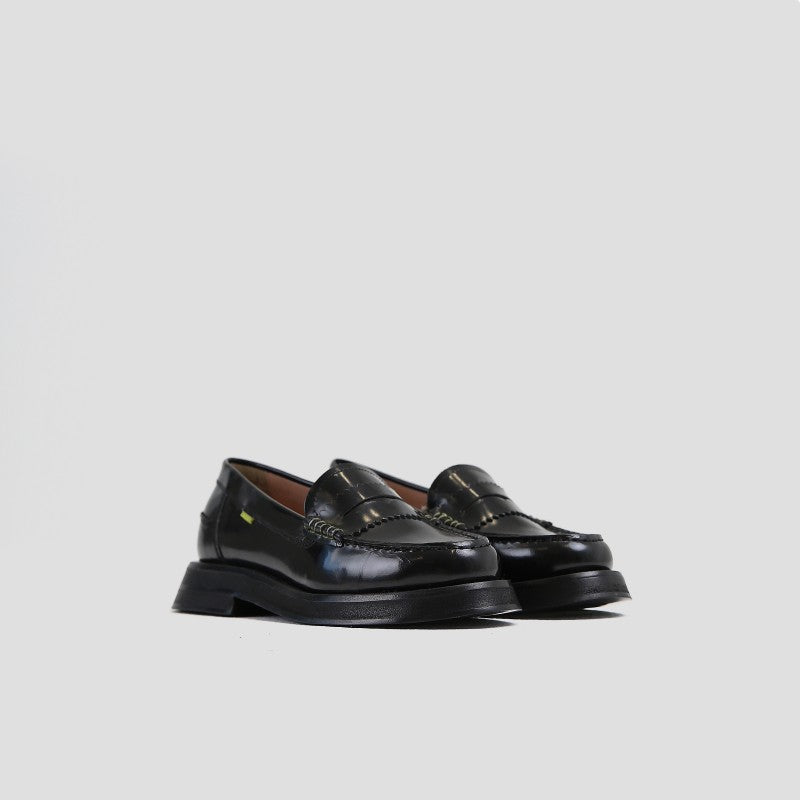 New Frizo Black Leather Loafers 66436-O-01 - 2