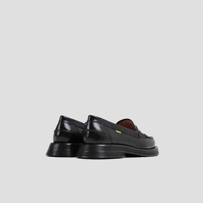 New Frizo Black Leather Loafers 66436-O-01 - 4