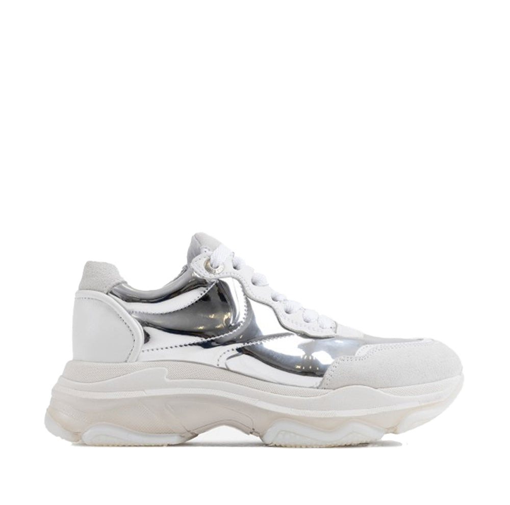Baisley Silver White Chunky Sneakers 66456-M-917 - 1