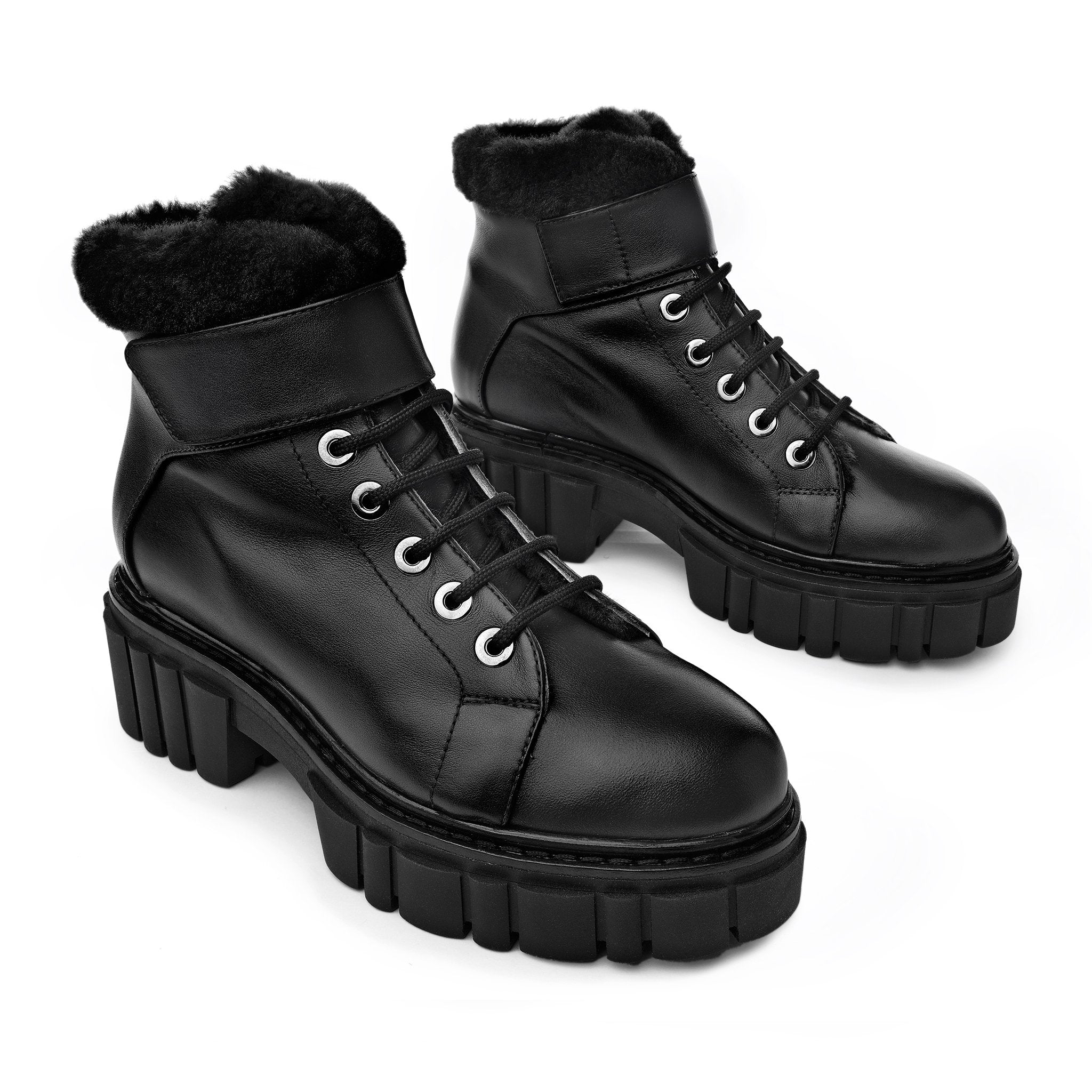 Takara Black Winter Ankle Boots 2030-01 - 3