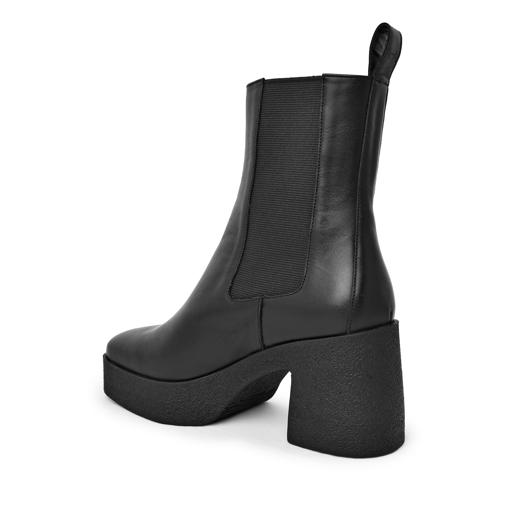 Momo Black Leather Chelsea Boots 20077-04-01 - 11