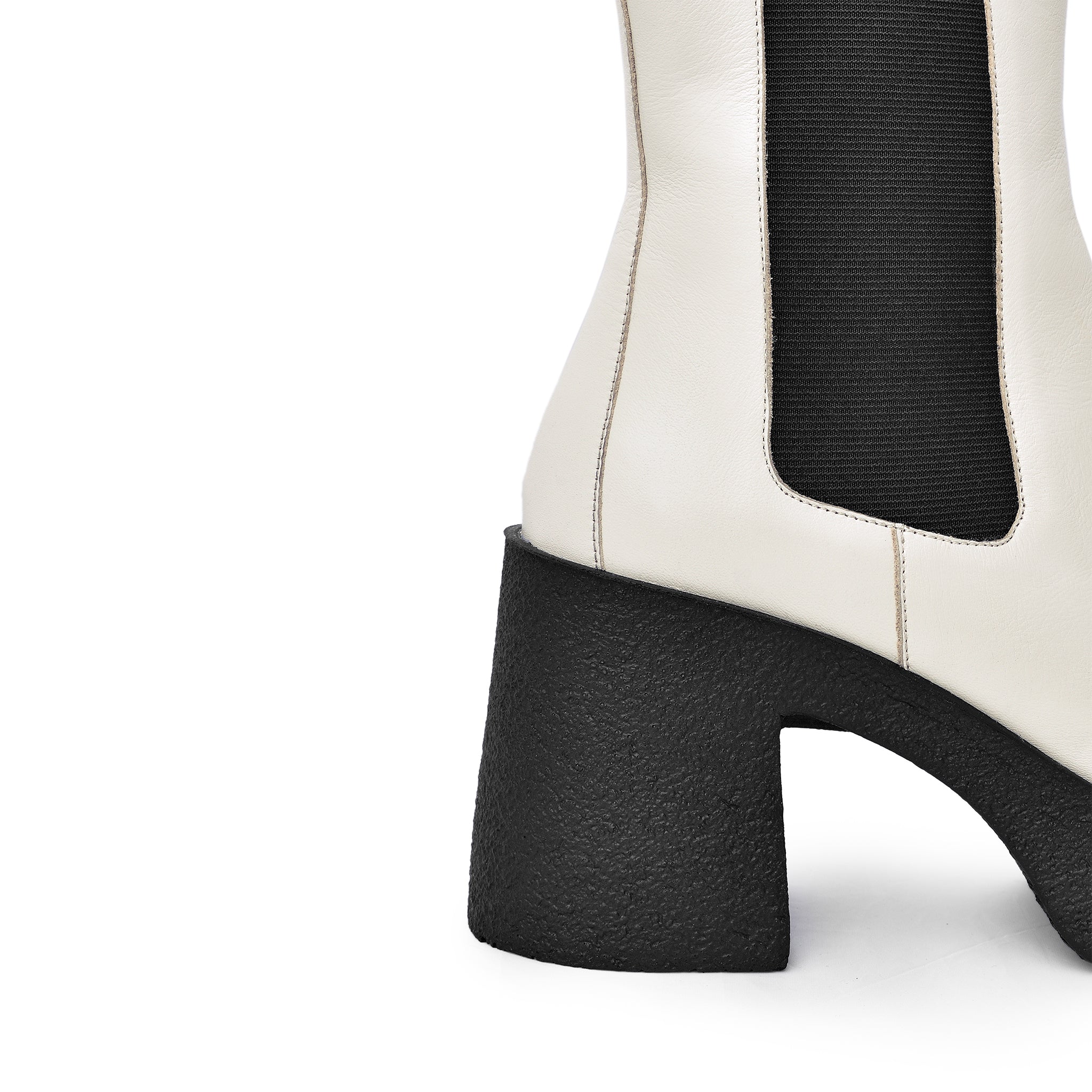 Momo Off White Leather Chelsea Boots 20077-04-02 - 14