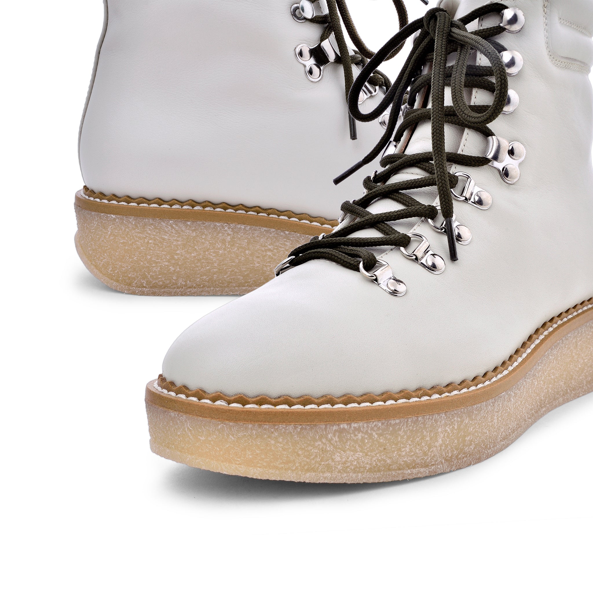 Misaki Off White Leather Ankle Boots 2009_OFF_WHITE - 3