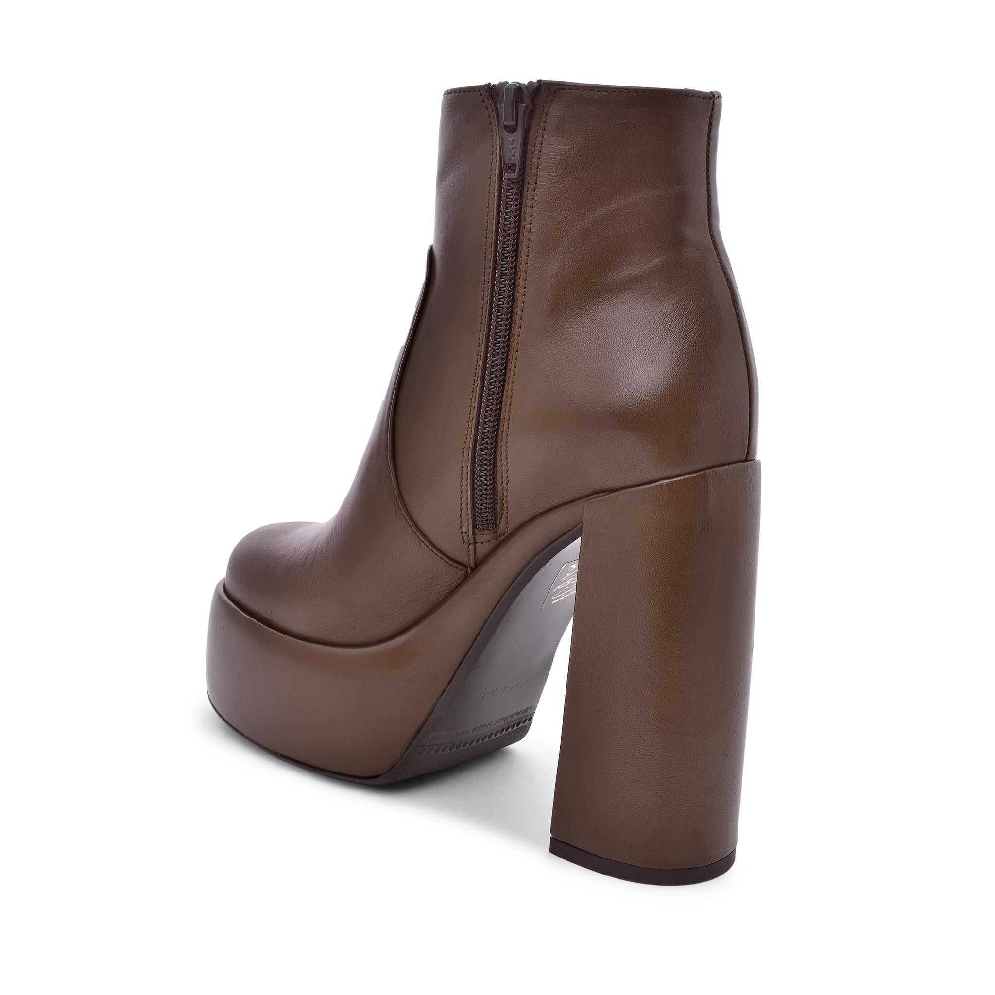 Sato Brown Platform Ankle Boots F952_SIGAR - 5