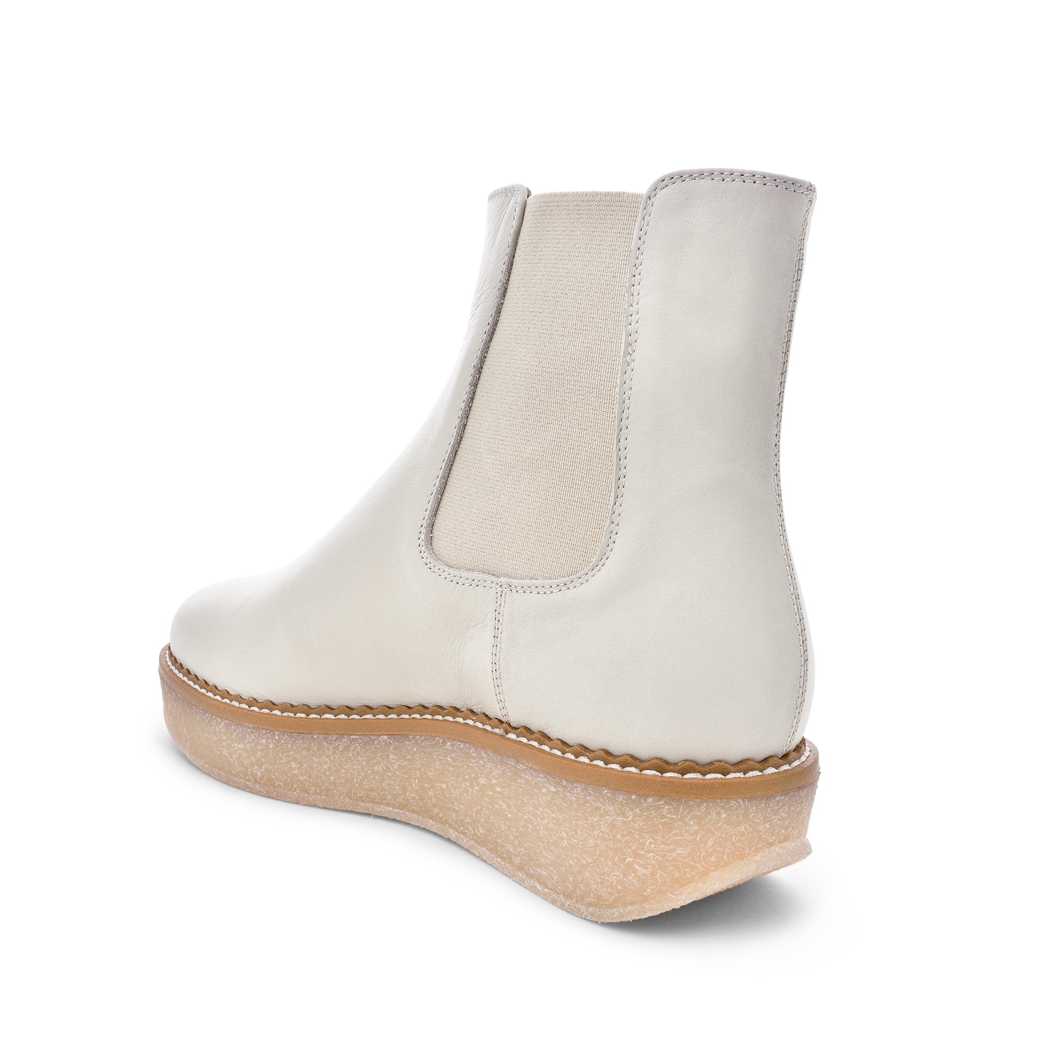 Machi Off White Leather Chelsea Boots 2005_OFF_WHITE - 5
