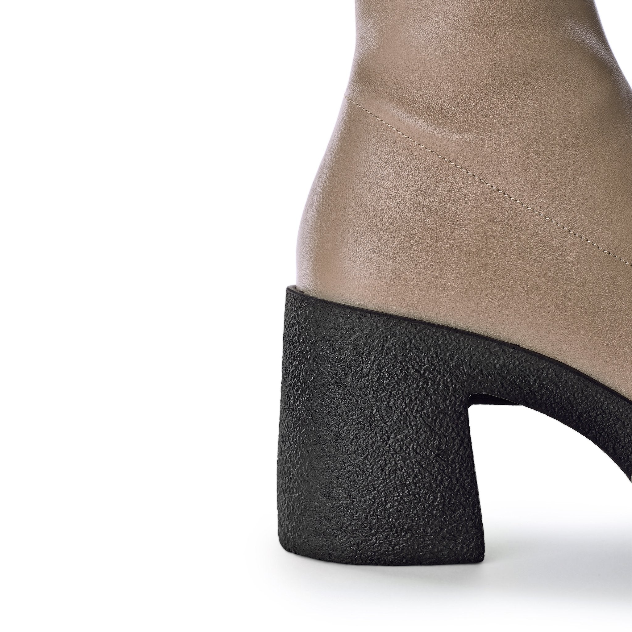 Izumi Sand Stretch Leather Chunky Boots 20077-01-05 - 5
