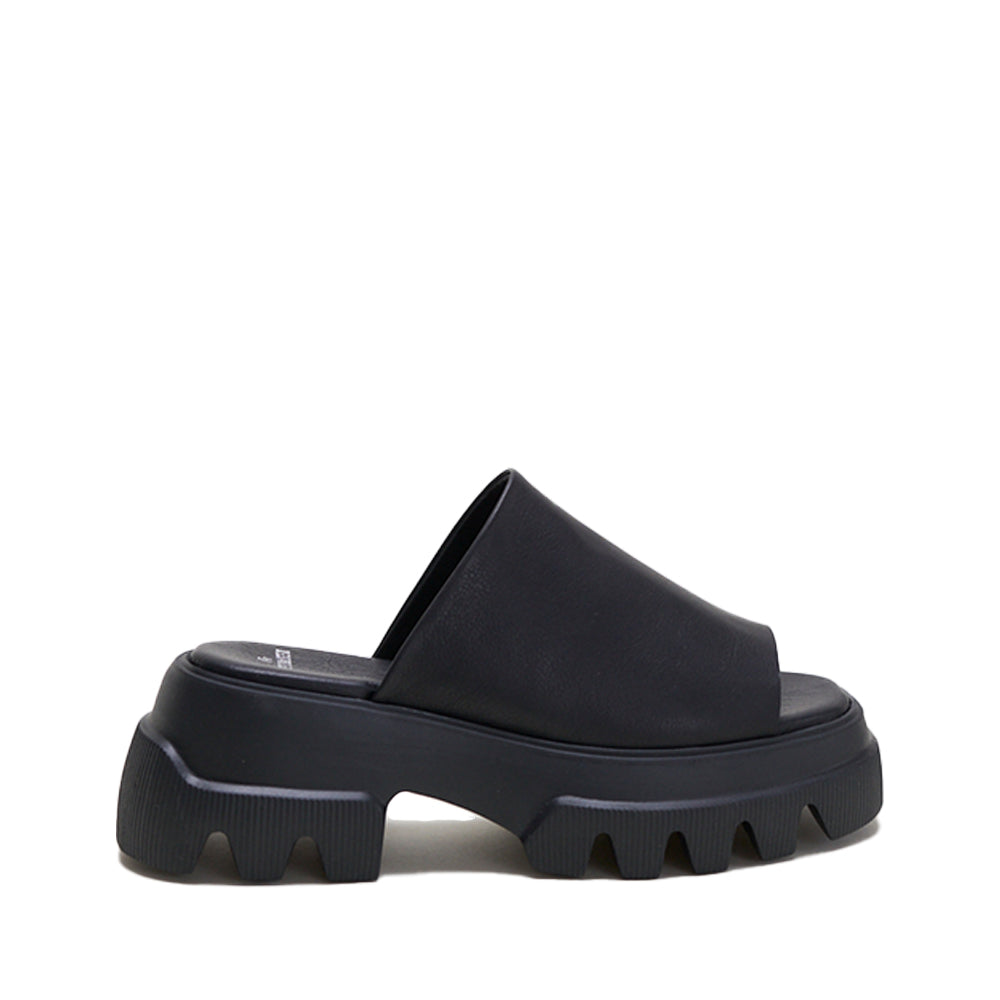 Vitello Black Chunky Slides Sandals CPH231BLACK - 1