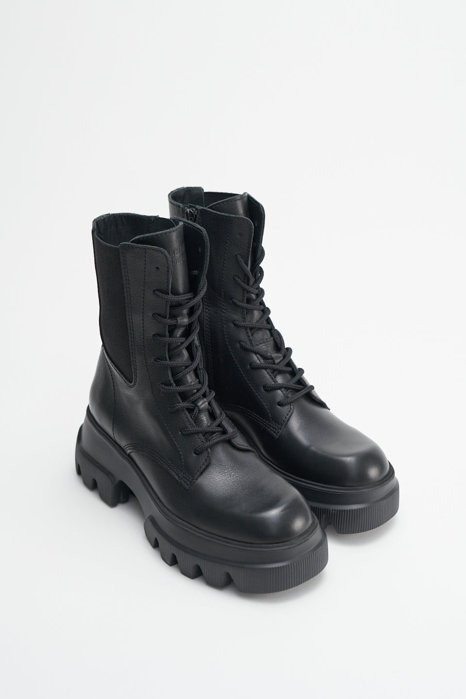Vitello Black Combat Boots CPH169BLACK - 2