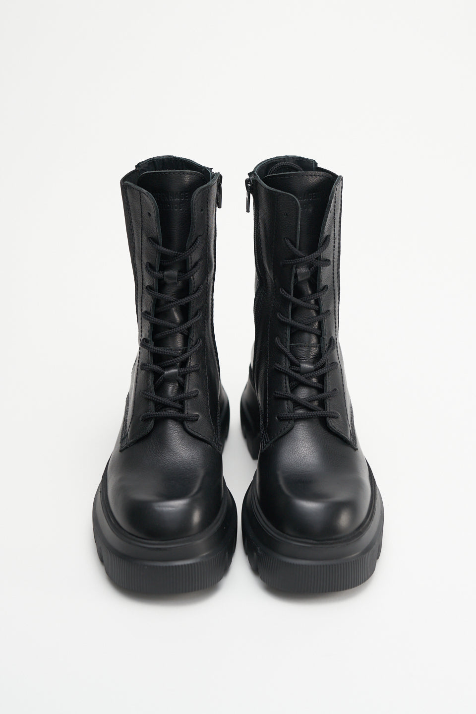 Vitello Black Combat Boots CPH169BLACK - 4