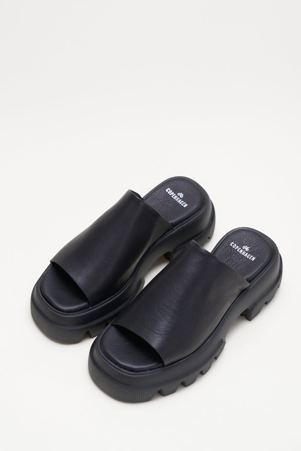 Vitello Black Chunky Slides Sandals CPH231BLACK - 3