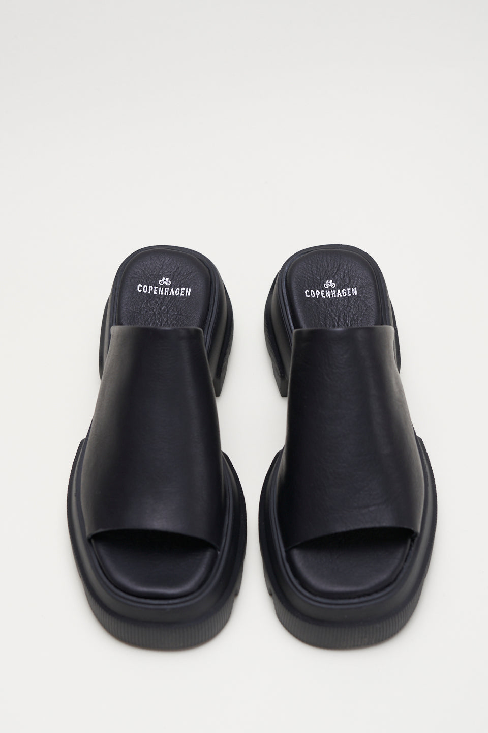 Vitello Black Chunky Slides Sandals CPH231BLACK - 4