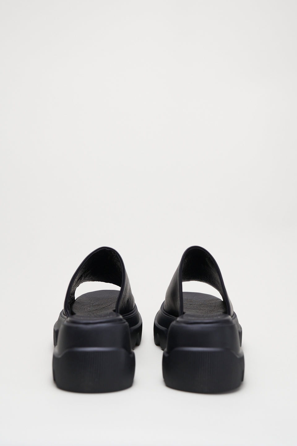Vitello Black Chunky Slides Sandals CPH231BLACK - 5