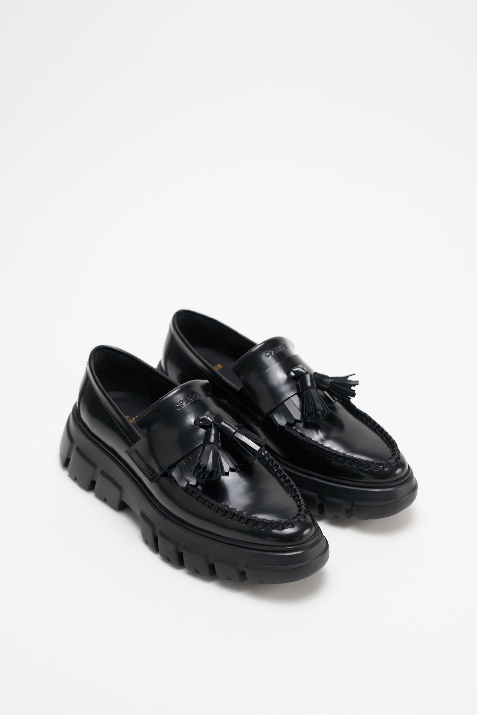 Brushed Vitello Black Chunky Loafers CPH315 - 2a