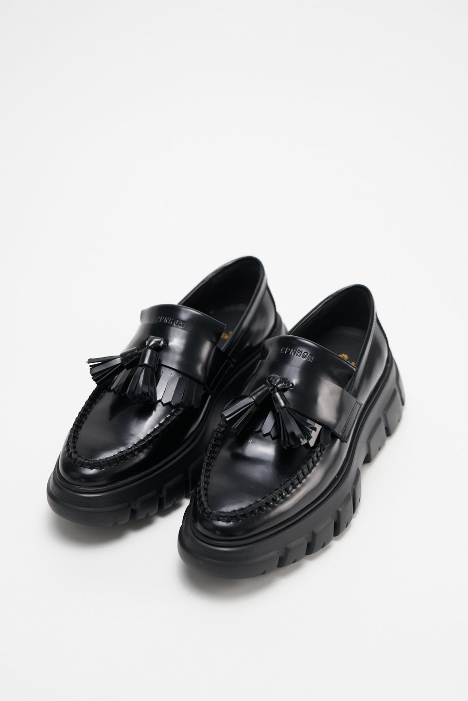 Brushed Vitello Black Chunky Loafers CPH315 - 3