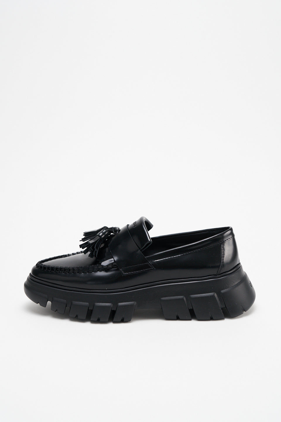Brushed Vitello Black Chunky Loafers CPH315 - 4