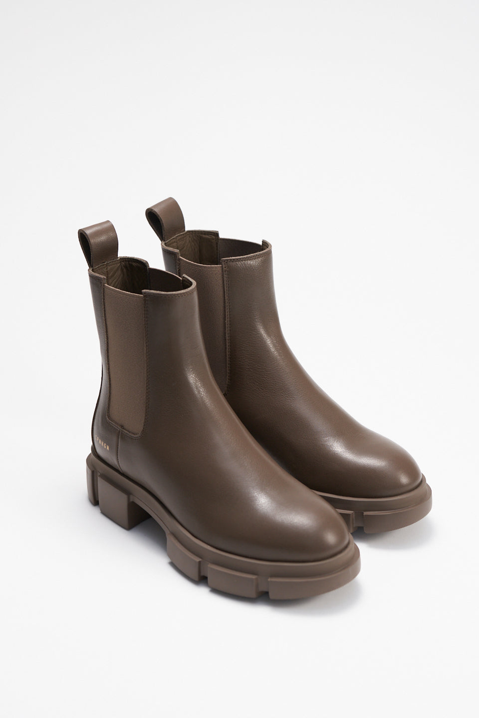 Vitello Khaki Low Chelsea Boots CPH570KHAKI-2a