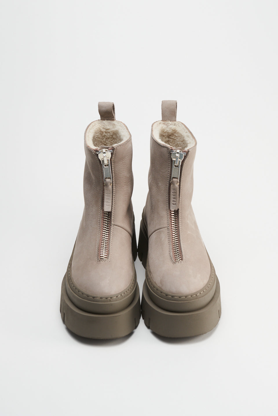 Nabuc Greige Front Zip Winter Boots CPH591_GREIGE - 5