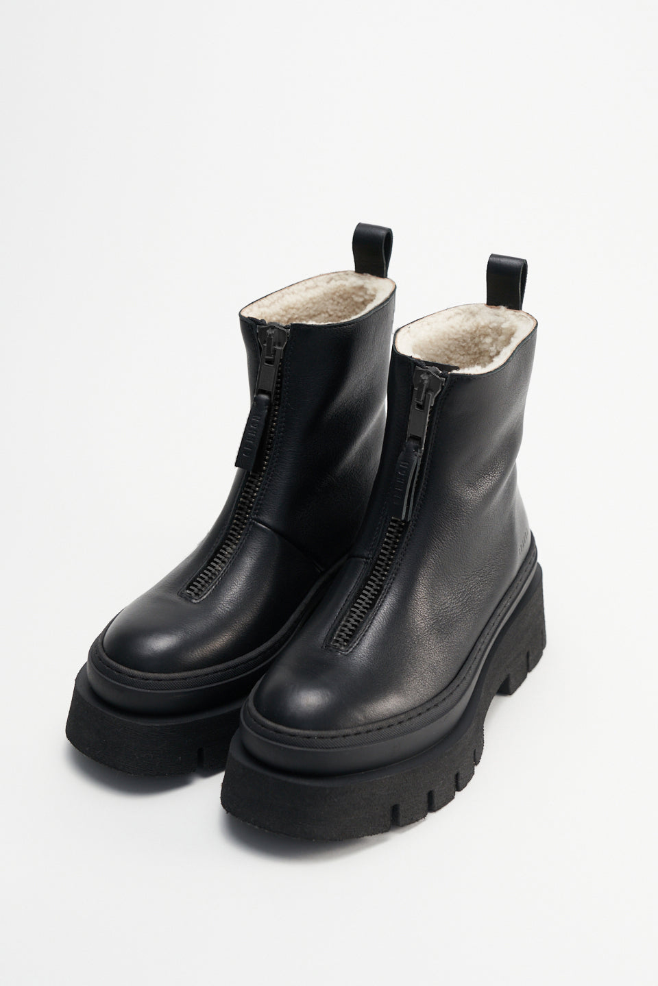 Vitello Black Front Zip Winter Boots CPH591_BLACK - 3