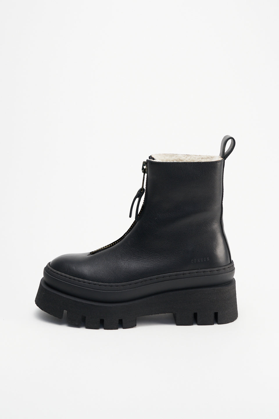 Vitello Black Front Zip Winter Boots CPH591_BLACK - 6
