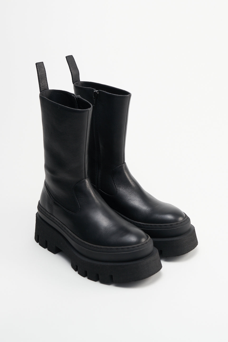 Vitello All Black Leather Boots CPH638_BLACK - 2