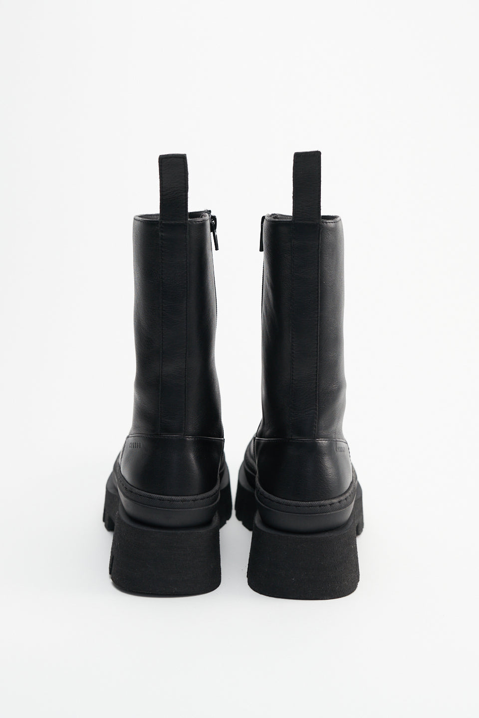 Vitello All Black Leather Boots CPH638_BLACK - 5