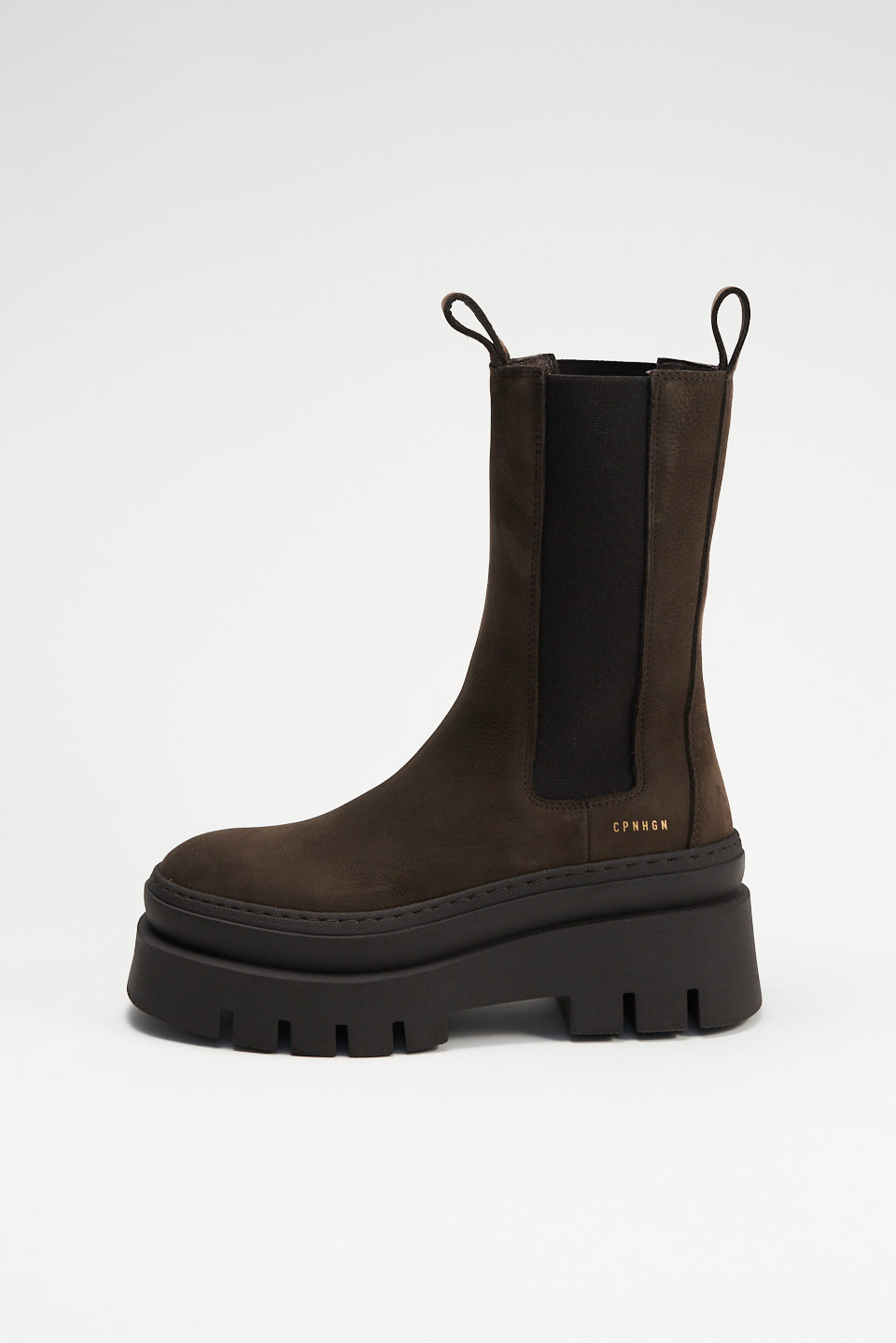 Nabuck Chocolate Chunky High Chelsea Boots CPH685_CHOCOLATE - 7