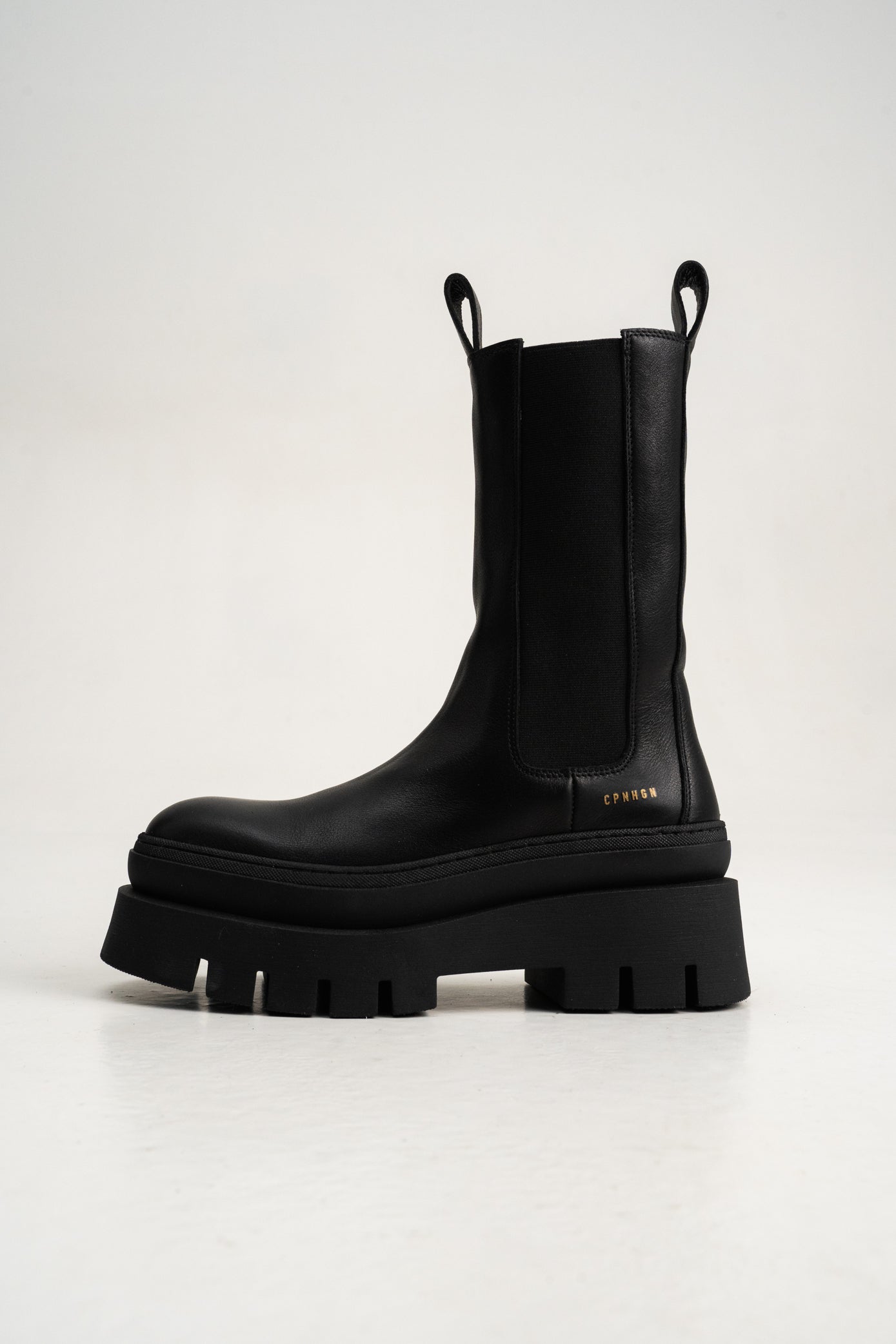 Vitello Black High Chelsea Boots CPH685_BLACK-4
