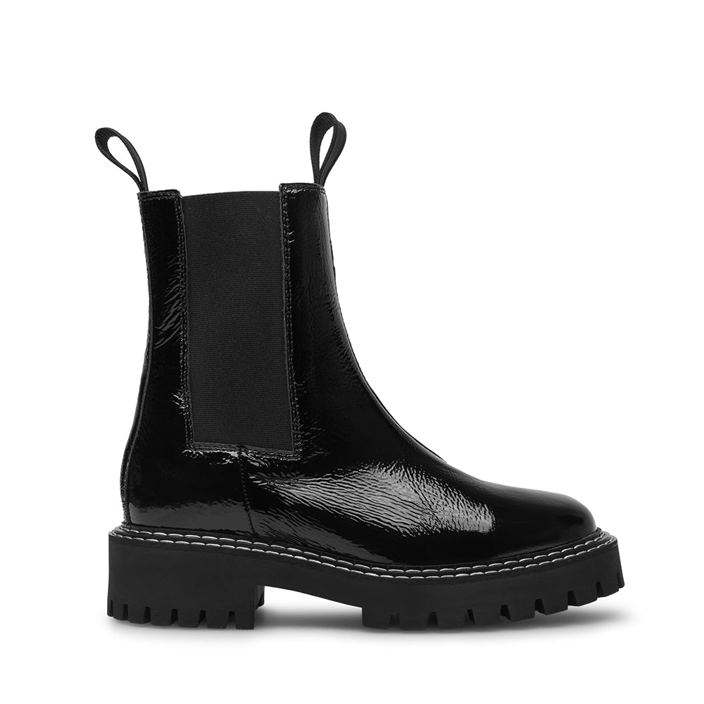 Daze Black Patent Leather Chelsea Boots LAST1677 - 1