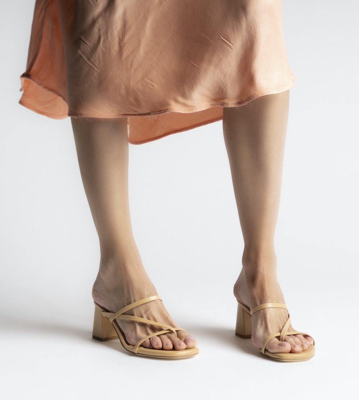 Nature Nude Leather Sandals - 2