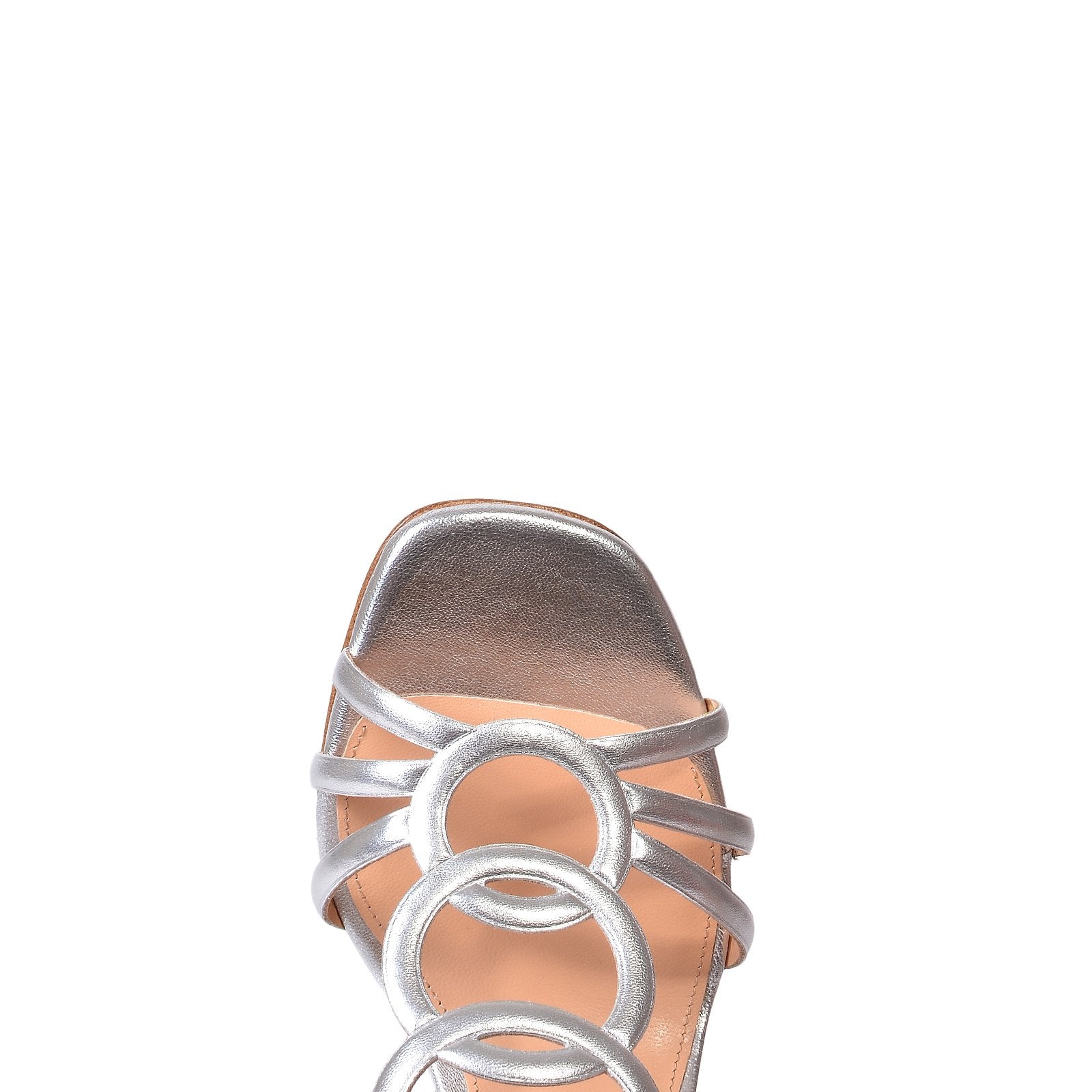 Luxor Leather Sandals 209/Silver - 5