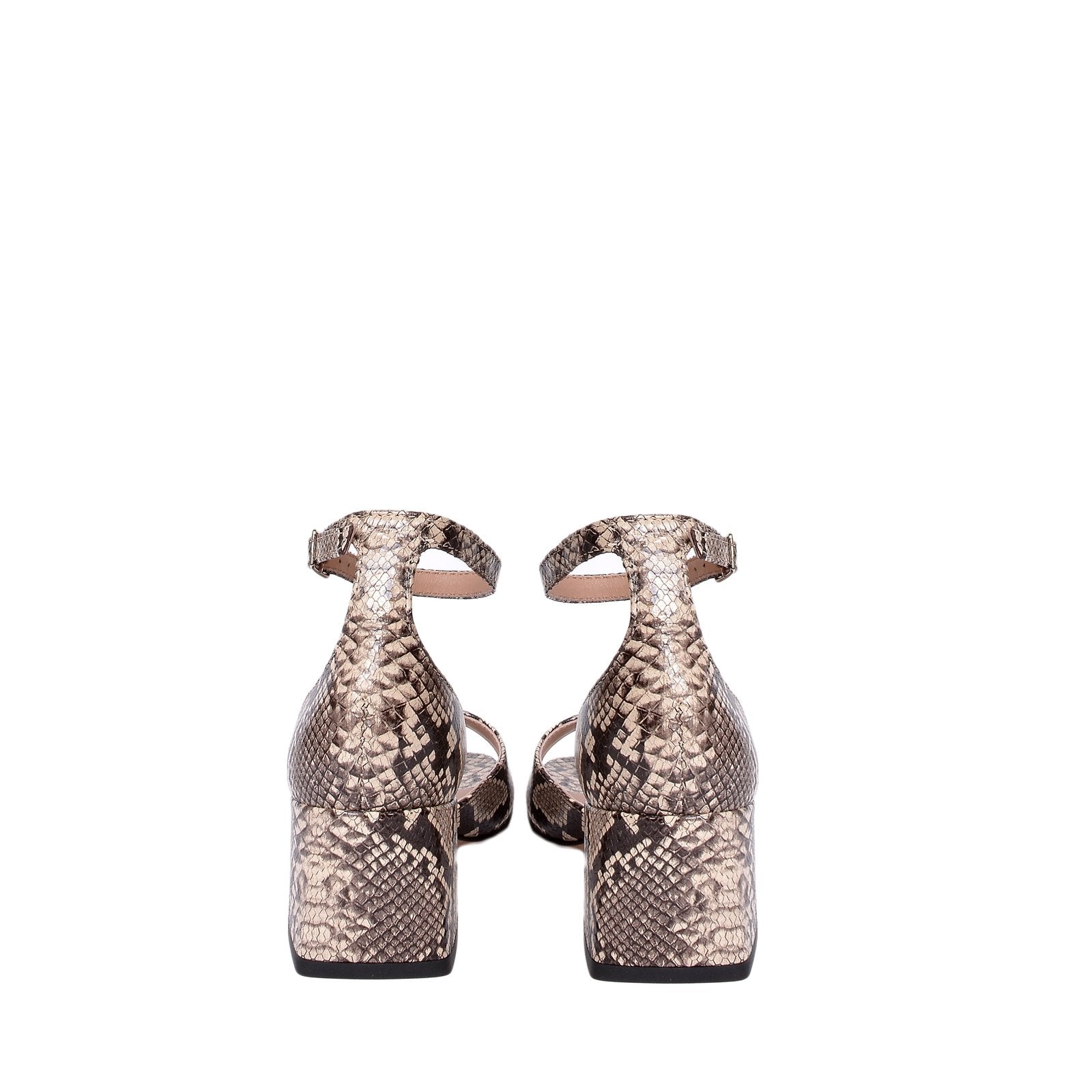 Sophia Snake Print Leather Sandals 790-012-1 - 4