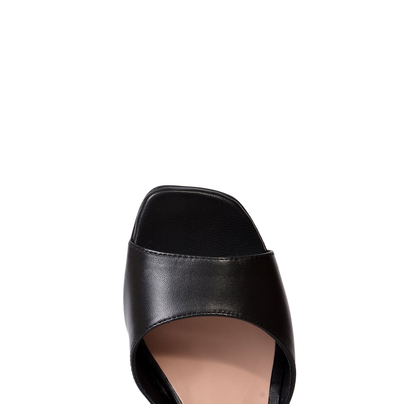 Sophia Black Nappa Leather Sandals 790-011-1 - 5