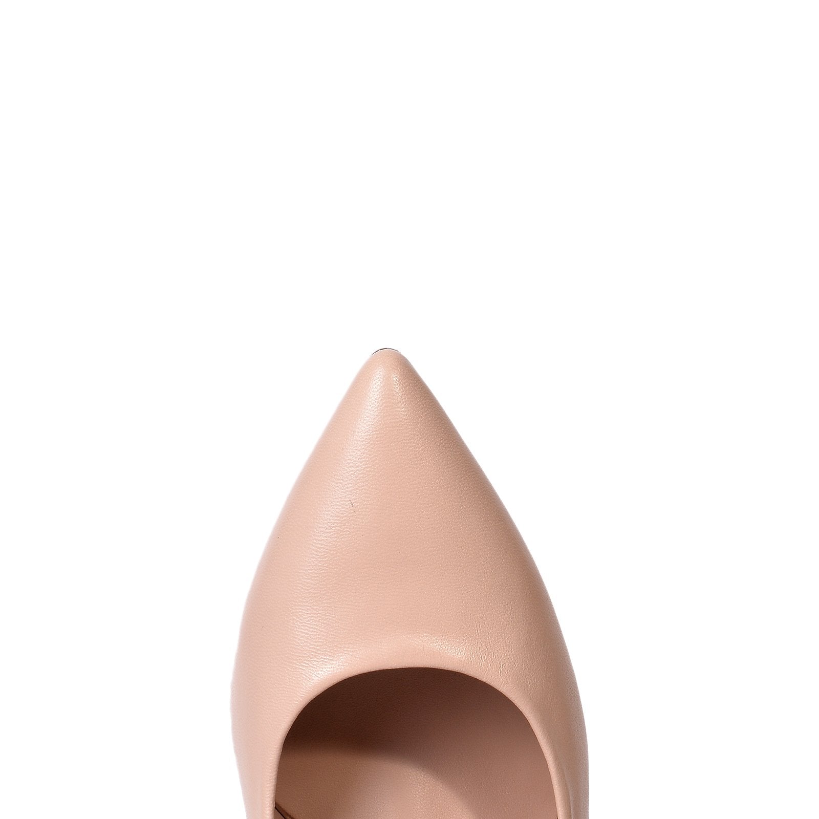 Rosa Nude Leather Pumps Heels 790-004-1 - 5