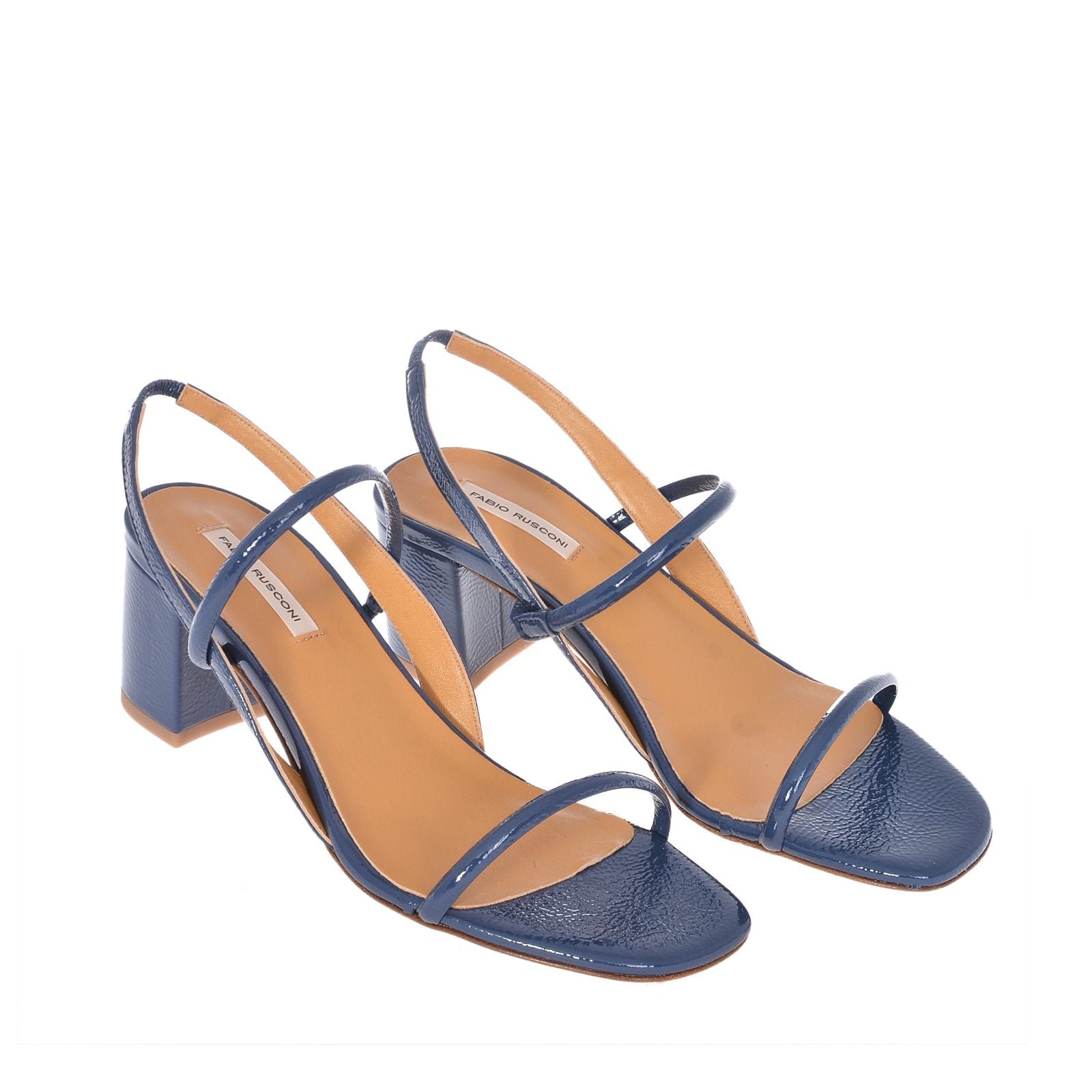 Iside Navy Naplack Leather Sandals NAVY87735 - 3