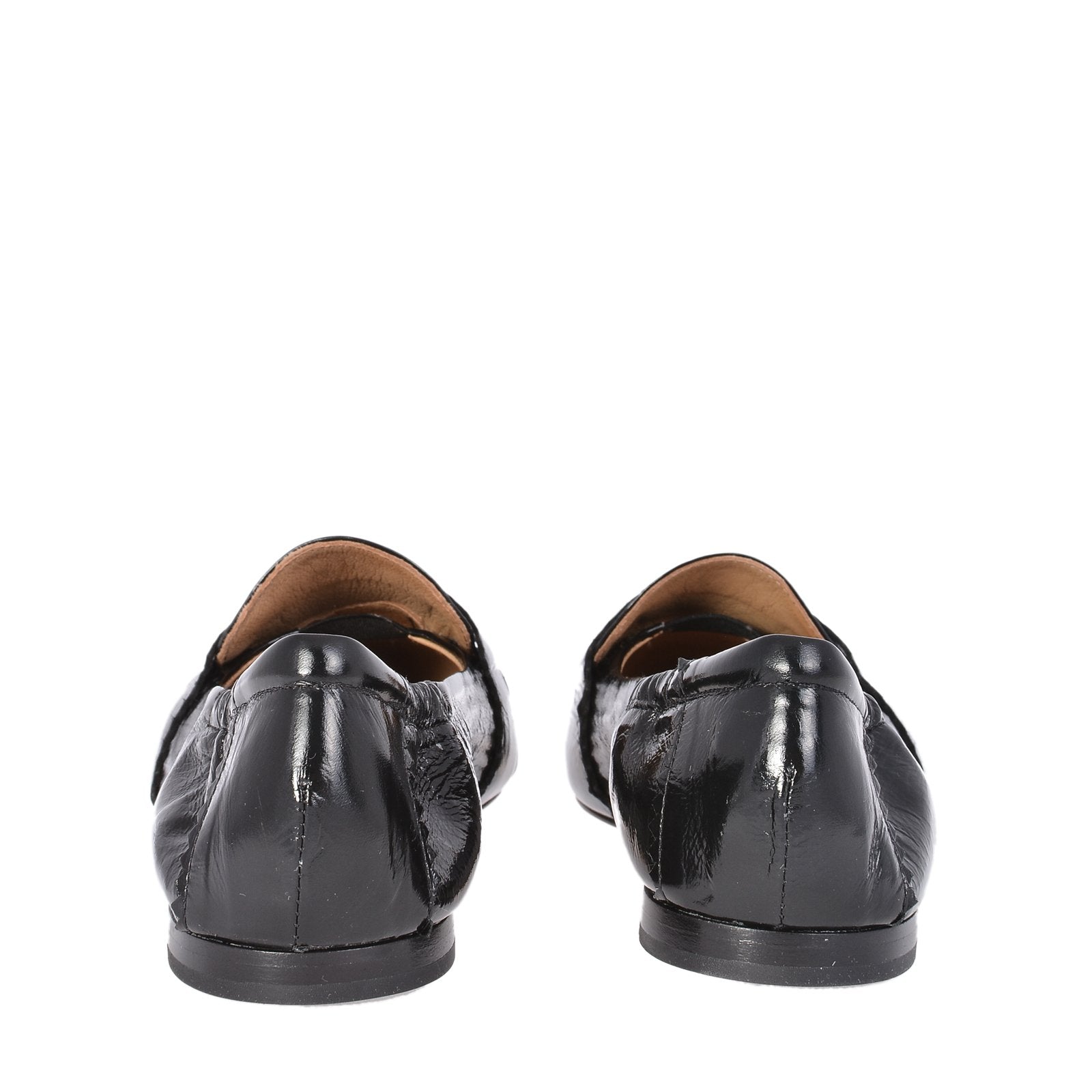Grace Black Naplak Leather Loafers Flats 1922CBLACK - 7