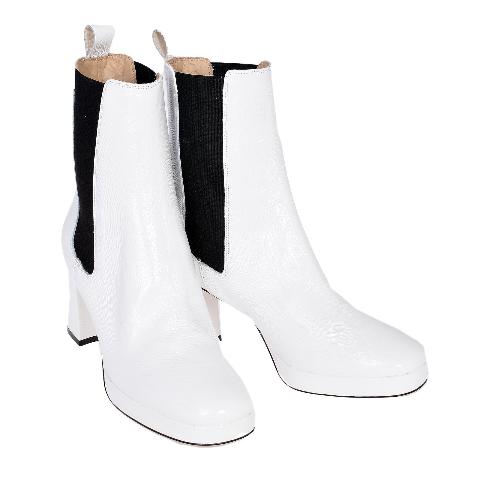 Nebo White Naplak Boots I-1960-White - 2