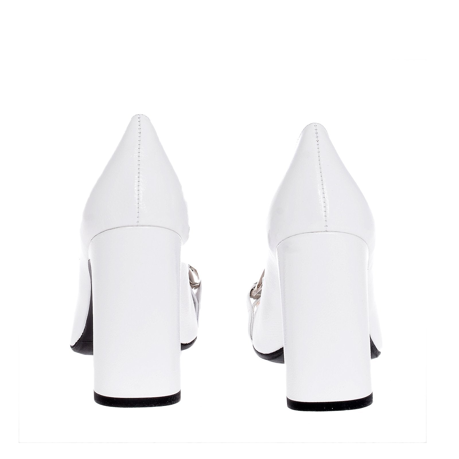 Kaiya White Naplak Shoes Heels 1325_BIANCO - 5