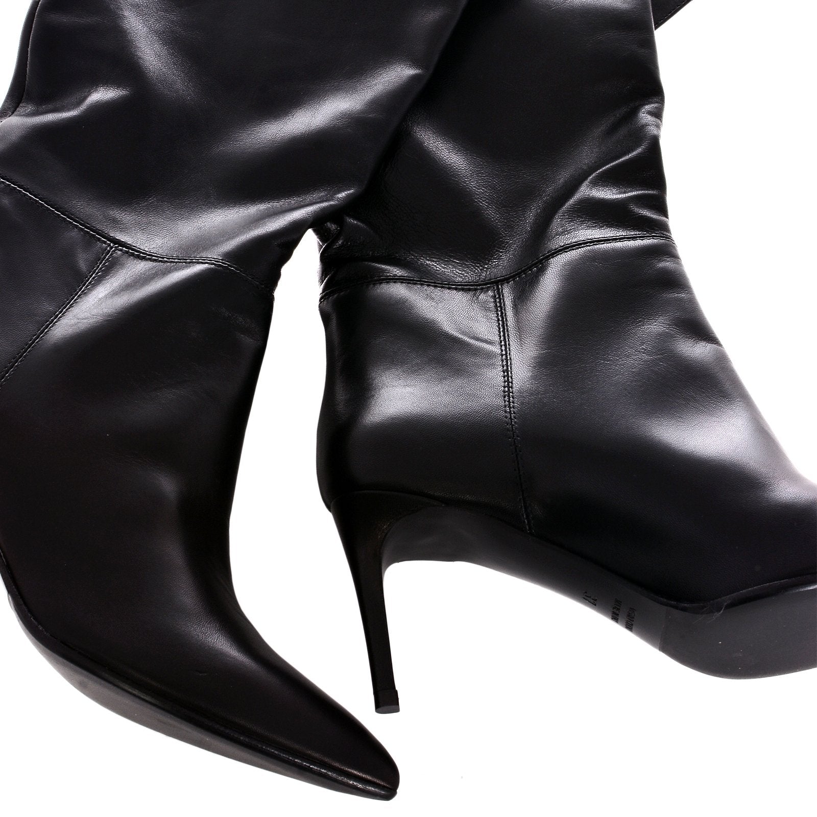 Kawa Black Knee-Hight Boots 1310_NAPPA NERA - 6