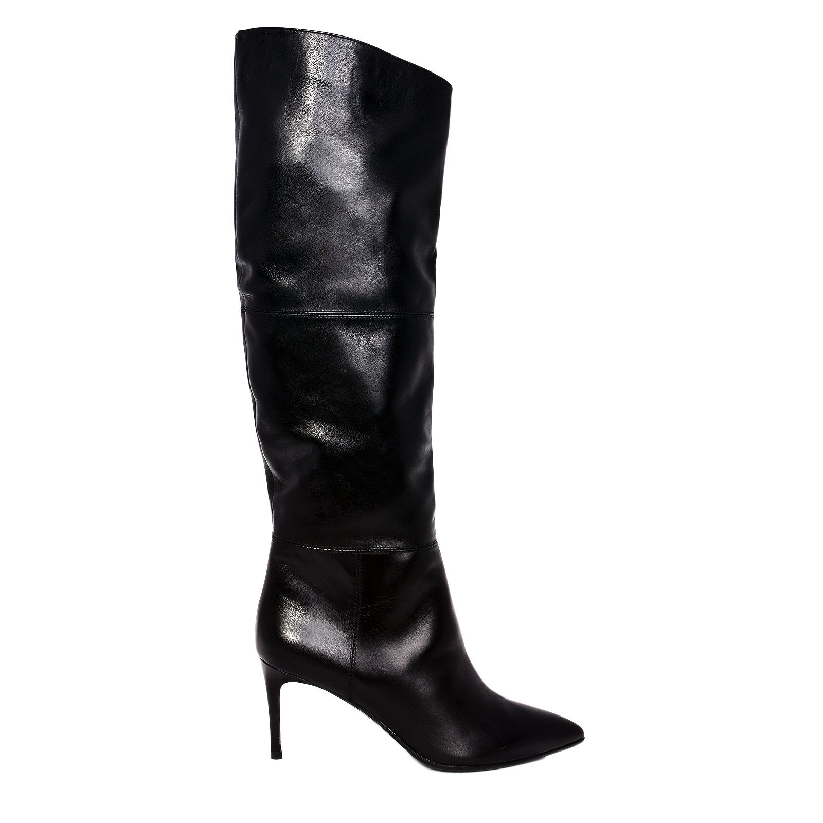 Kawa Black Knee-Hight Boots 1310_NAPPA NERA - 1