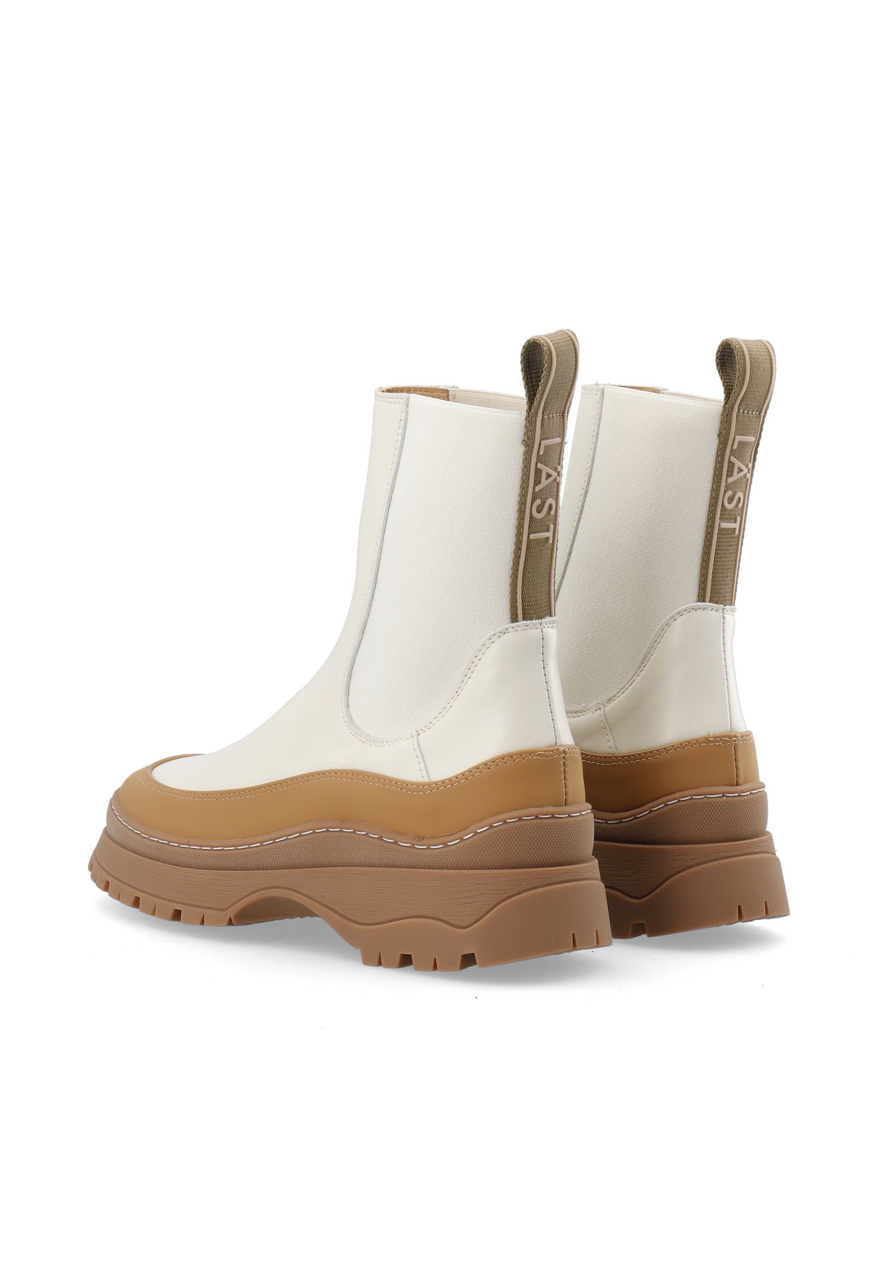 LÄST Dawson Chelsea Boot Ankle Boots Off White