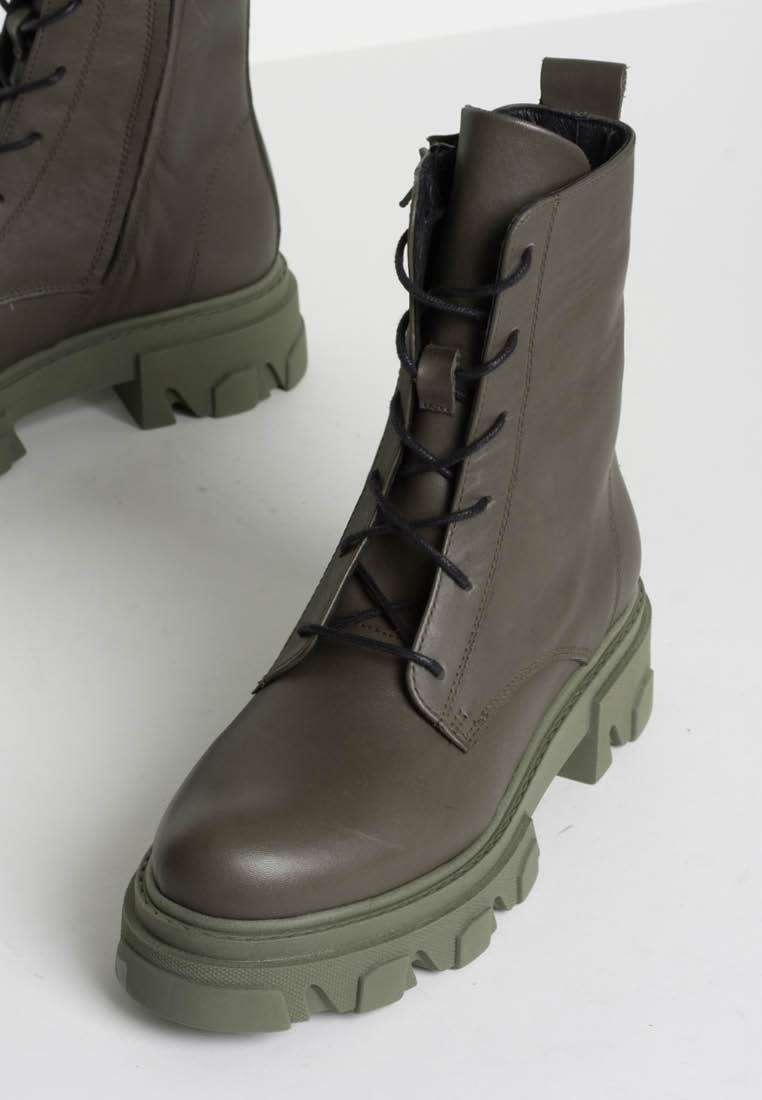 Elliot Cactus Leather Combat Boots ELLIOT-CAC - 6