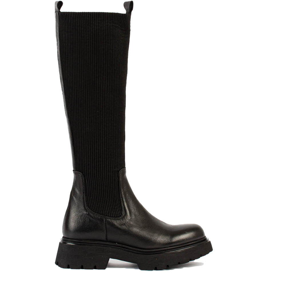 Electra Black High Chelsea Boots ELECTRA-BLK - 1