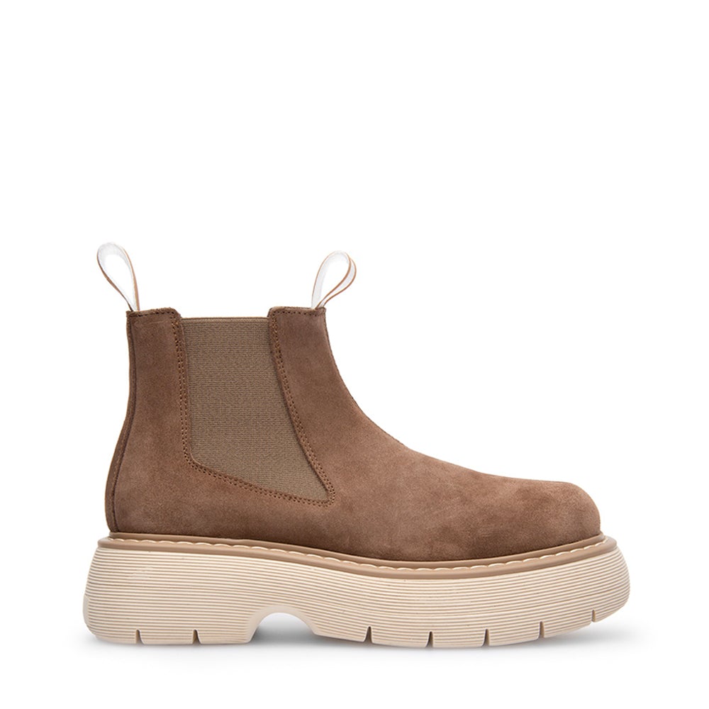 Ella Taupe Suede Leather Chelsea Boots LAST1527 - 1