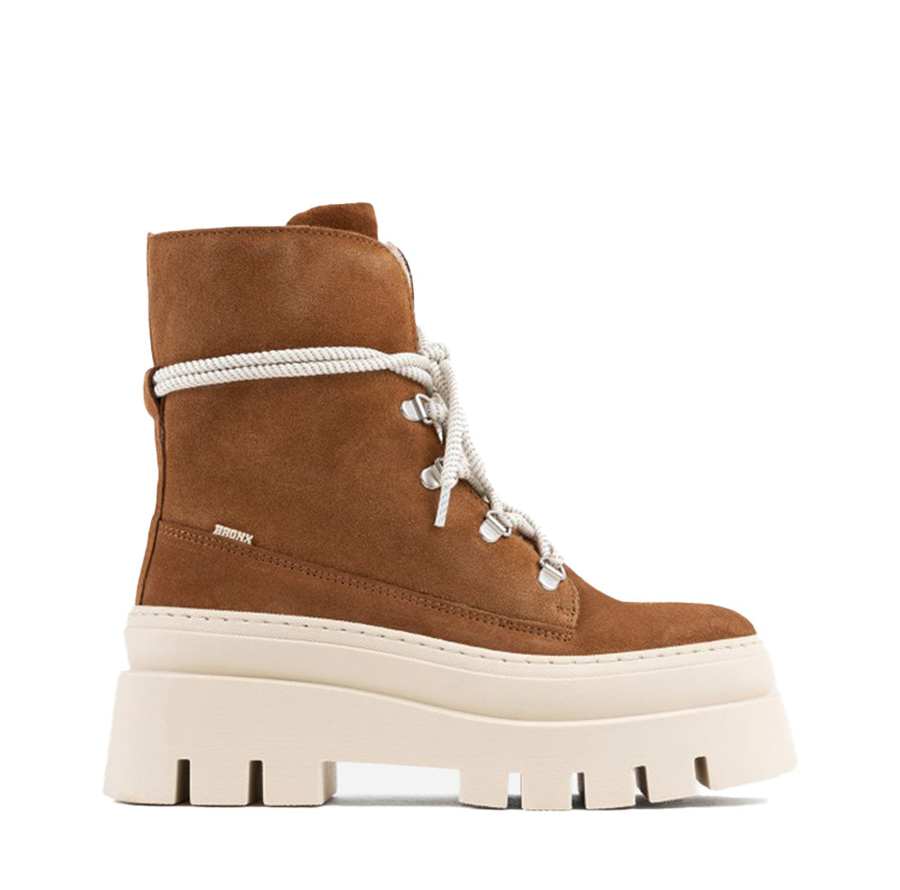 Evi Ann Cognac Suede Chunky Boots 47428-CC-3642