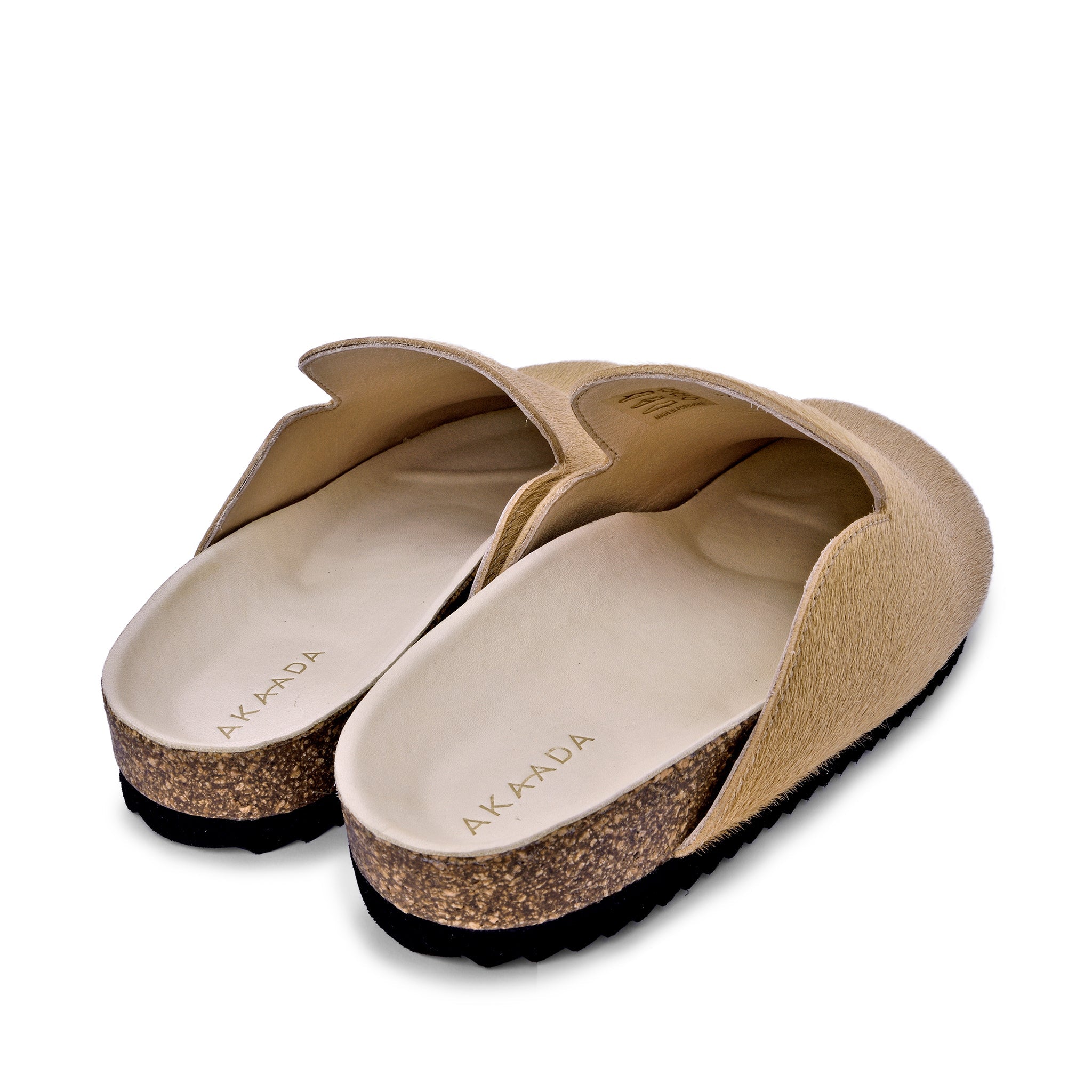 Kibo Beige Pony Hair Mules C127-SINEAD-01 - 6